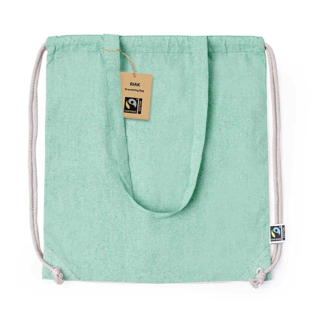 Bolsa Mochila Riak Fairtrade 42 cm x 38 cm — vista 6