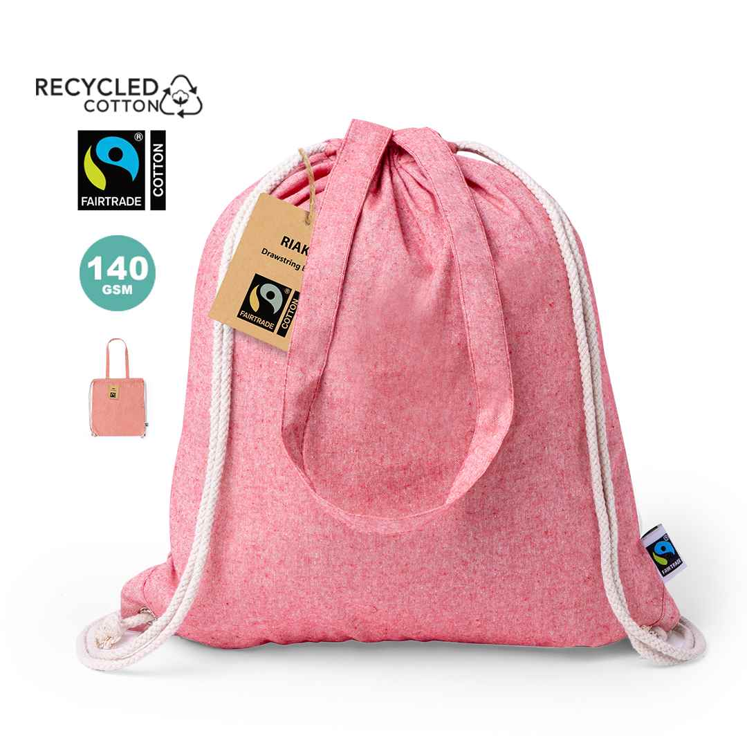 Bolsa Mochila Riak Fairtrade 42 cm x 38 cm — vista 4