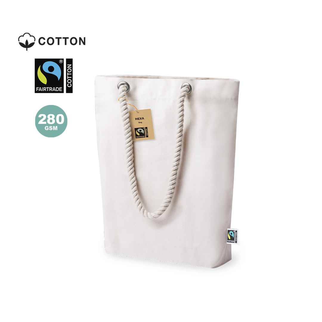 Bolsa Hexa Fairtrade 38 cm x 45 cm x 10.5 cm — vista 2