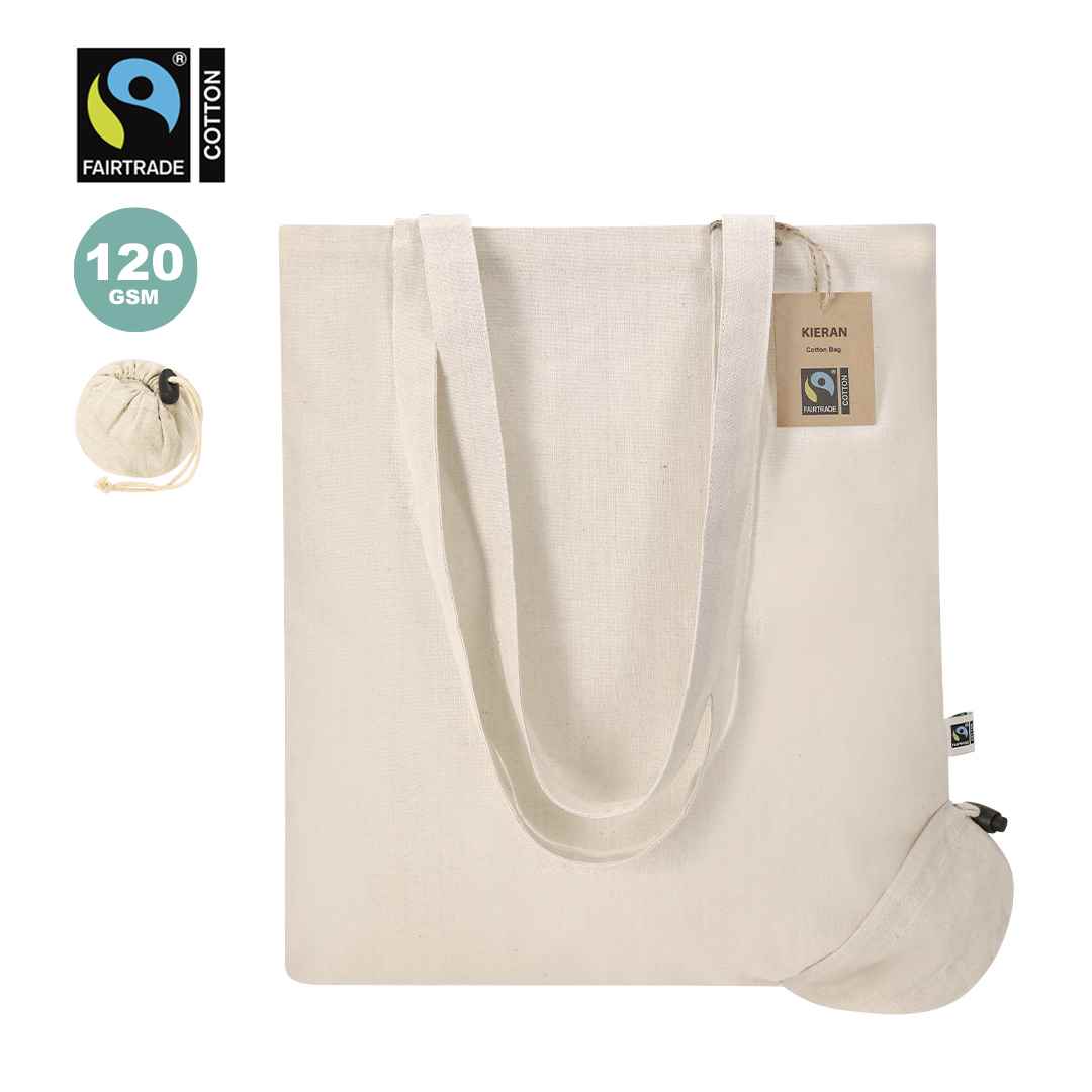 Bolsa Plegable Kieran Fairtrade 42 cm x 38 cm — vista 2